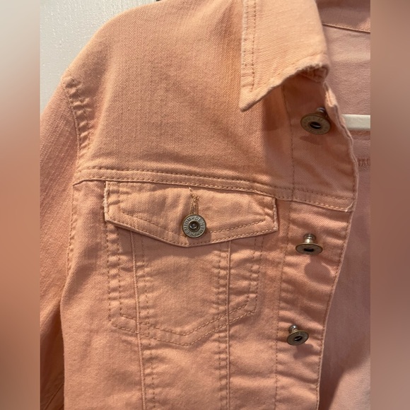 pink/beige denim jacket - Picture 2 of 6